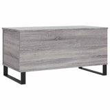 Coffee Table Grey Sonoma 90x44.5x45 cm Engineered Wood 830986