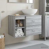 Bathroom Furniture Set 2 pcs Grey Sonoma Engineered Wood 3403917