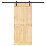 Sliding Door NARVIK Natural and Black 3445260