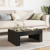 ZNTS Coffee Table with Infinity LED Black 70x50x30 cm 847610