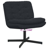 Swivel Relaxing Chair Black 63 x 75 x 76 cm Velvet 42007365