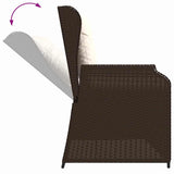 Garden Bench Brown Poly Rattan 3394450