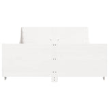 Bed Frame without Mattress White 140x200 cm Solid Wood Pine 3302283