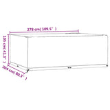 Garden Furniture Covers 2 pcs 16 Eyelets 278x204x105 cm Rectangular 3155360