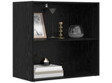 Bookshelf Black Oak 60 x 30 x 76.5 cm Engineered Wood 8003713