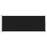 Patio Retractable Side Awning 180x500 cm Black 313405