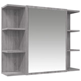 ZNTS 3 Piece Bathroom Cabinet Set Grey Sonoma Engineered Wood 3187610