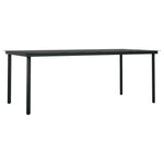 9 Piece Garden Dining Set Black 3099106