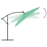 Garden Parasol with Steel Pole Green 246x246x230 cm 4005076