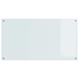 Kitchen Backsplash 2 pcs White 110 x 60 cm Tempered Glass 3415484