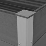 Garden Raised Bed WPC 100x50x54 cm Grey 43603