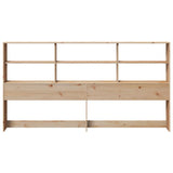 Headboard with Storage 180 cm Solid Wood Pine 855651
