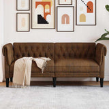 Sofa Brown 182.5 x 74.5 x 74.5 cm Polyester 42013009