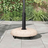 Parasol Base 21kg Yellow Concrete Round 42007320