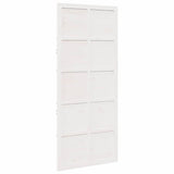 Barn Door White 100 x 2.5 x 208 cm Solid Pine Wood 870414