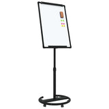 Magnetic Whiteboard Black and White 62 x 62.5 x 197 cm EPS 42019279