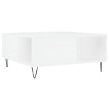 Coffee Table White 80x80x36.5 cm Engineered Wood 830780