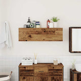 Bathroom Wall Cabinet Old Wood 100x25x30 cm Engineered Wood 860101