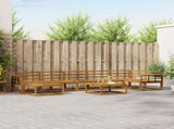 Outdoor Sofa Set 8 pcs Natural Solid Acacia Wood 3367937
