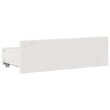 Bookcase Bed without Mattress White 75x190 cm Small Single Solid Wood Pine 3308985