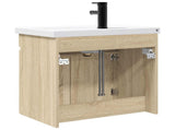 Bathroom Vanity Unit with Tap Sonoma Oak 61 x 40 x 74.5 cm 889539