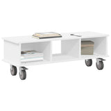 TV Stand White 100 x 35 x 35 cm Engineered Wood 891032