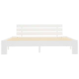 Bed Frame without Mattress White 160x200cm Solid Wood Pine 283158