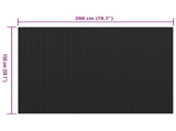 Floor Mat Black 1.5 x 2 m Rubber 42046726