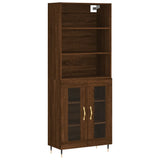 Highboard Brown Oak 69.5x34x180 cm Engineered Wood 3189300