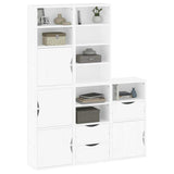 Side Cabinets 5 pcs "ODDA" White 40x24x79 cm Solid Wood Pine 3365361