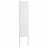 Garden Privacy Screen White 32 x 140 cm Cold-rolled steel 876232