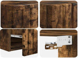 Bathroom Furniture Set 2 pcs Smoked Oak 33 x 34.5 x 100 cm 3406138