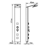Shower Panel System Glass Brown 151417