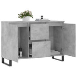 Sideboard Concrete Grey 101.5x35x70 cm Engineered Wood 827216