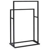Freestanding Towel Rack Black 48x24x78.5 cm Iron 336127