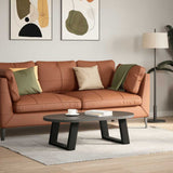 Coffee Table Legs U-Shaped 2 pcs Black 50x cm Steel 4012744
