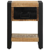 Bedside Cabinet 35x34x45 cm Solid Rough Wood Mango 4013567