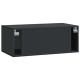 Wall-Mounted TV Cabinet Black 78.5 x 41 x 30 cm Engineered Wood 899366