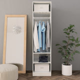 ZNTS Wardrobe High Gloss White 50x50x200 cm Engineered Wood 800240