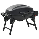 Portable Gas BBQ Grill with Cooking Zone Black 44276