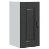 Kitchen Wall Cabinet Kalmar Black Engineered Wood 853538