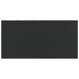 7 Piece Garden Dining Set Black Cotton Rope and Steel 3156537