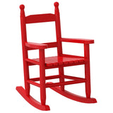 Rocking Chair for Children Red Solid Wood Poplar 4008882