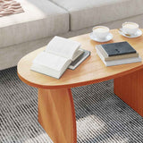Coffee Table Wax Brown 80 x 40 x 35 cm Solid Pine Wood 873534