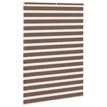 ZNTS Zebra Blind Brown 155x200 cm Fabric Width 150.9 cm Polyester 4014376