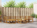 Outdoor Sofa Set 7 pcs Natural Solid Acacia Wood 3366657