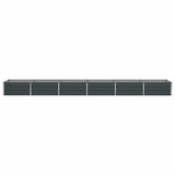 Planter Anthracite 580 x 100 x 45 cm Galvanised Steel 42018227