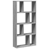 Bookcase Grey Sonoma 60x20x120.5 cm Engineered Wood 858152