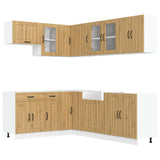 11 Piece Kitchen Cabinet Set "Lucca" Artisan Oak Engineered Wood 3314900
