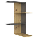 ZNTS FMD Wall-mounted Corner Shelf Artisan Oak Matera 429430